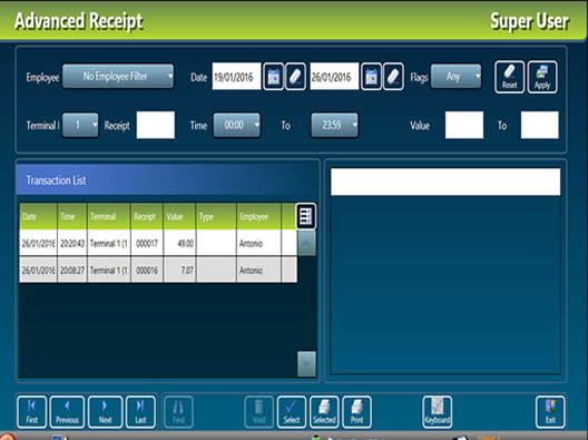 ETOUCH EPOS Software screen shots