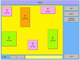 Sam4s SPS2200 - Graphical Table Map