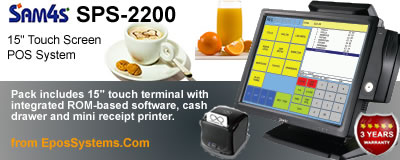 SAM4S SPS2200 Restaurant and Bar EPoS Solution 